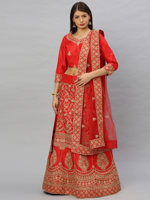 

SHAVYA Red Ready to Wear Lehenga & Blouse with Dupatta
