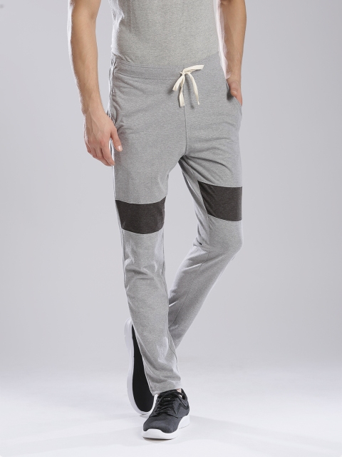 

Hubberholme Grey Melange Panelled Track Pants