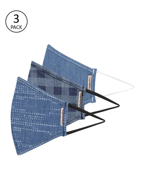 

Roadster Adults Pack of 3 Reusable 5-Layer Protective Outdoor Masks, Blue