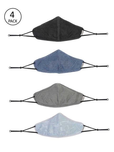 

Roadster Adults Pack of 4 Reusable 5-Layer Protective Outdoor Masks, Multi