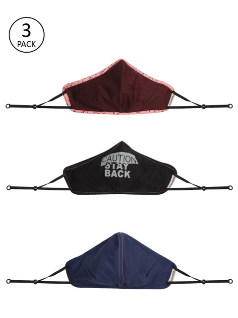 

Roadster Adults Pack of 3 Reusable 5-Layer Protective Outdoor Masks, Multi