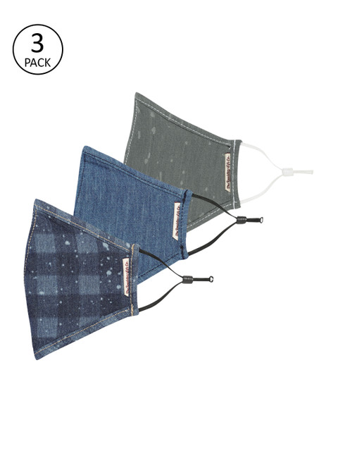 

Roadster Adults Pack of 3 Reusable 5-Layer Protective Outdoor Masks, Multi