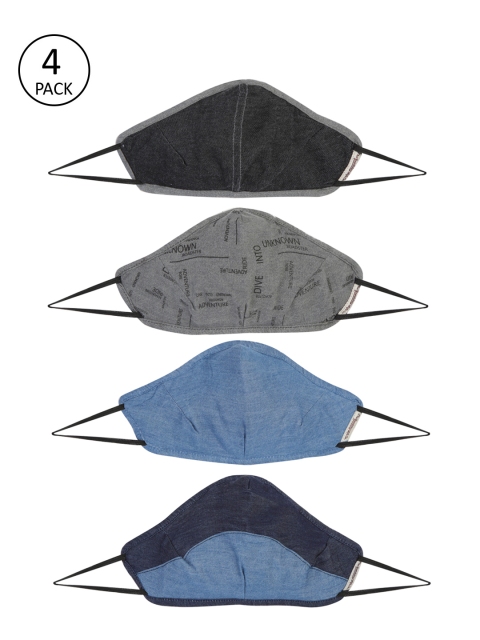 

Roadster Adults Pack of 4 Reusable 5-Layer Protective Outdoor Masks, Multi