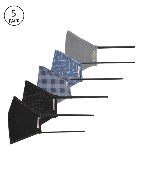 

Roadster Adults Pack of 5 Reusable 5-Layer Protective Outdoor Masks, Multi