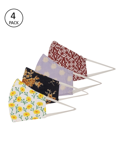 

Anouk Multicoloured Set of 4 Reusable Masks, Multi