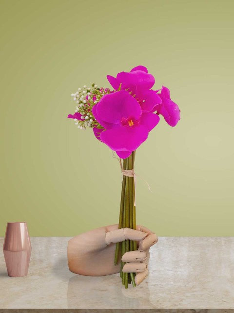 

Art Street Set Of 2 Magenta Pink & Green Artificial Flower Bunch