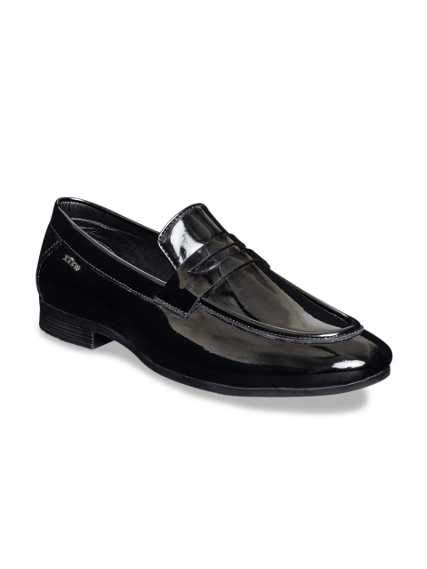 

XESS by iD Men Black Leather Penny Loafers