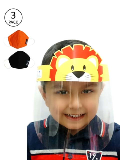 

DChica Kids Assorted Brave Tiger Shield & 2 Pcs 2-Ply Two Ply Masks