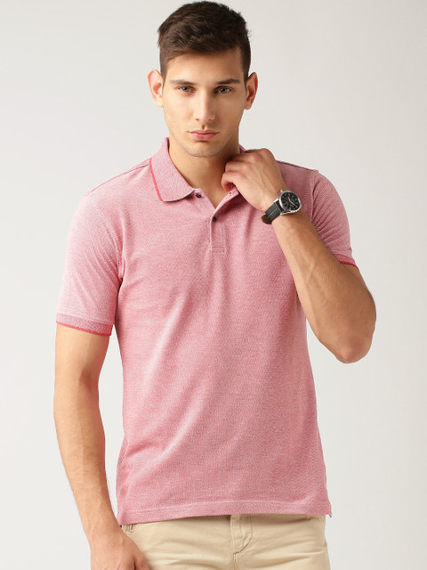 

ETHER Pink Polo Pure Cotton T-shirt