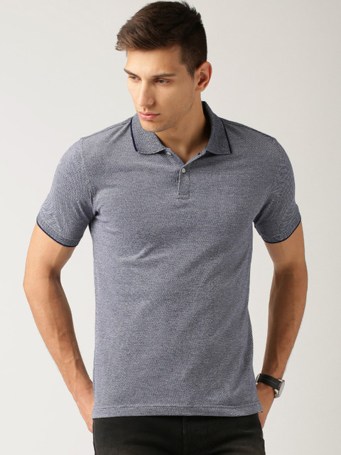 

ETHER Navy Polo T-shirt, Navy blue