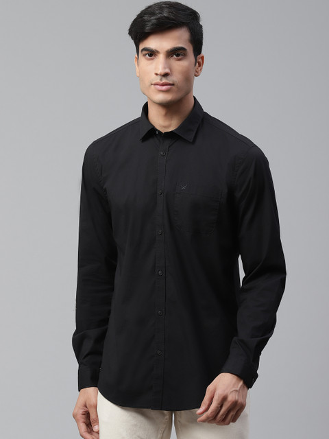 

Blackberrys Men Black Slim Fit Solid Casual Shirt
