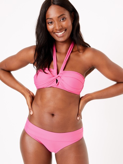 

Marks & Spencer Women Pink Solid Bikini Top