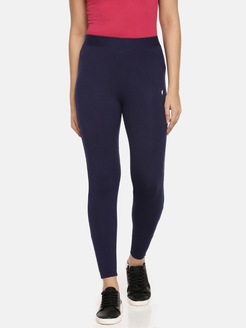 

Feather Soft Elite Women Navy Blue Solid 7/8 Ankle-Length Leggings