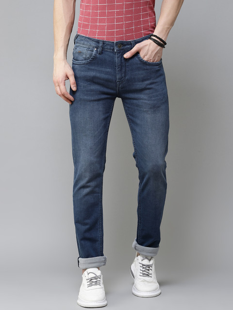 

Blackberrys Men Navy Blue Skinny Fit Low-Rise Clean Look Stretchable Jeans