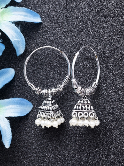 

Stoln Silver-Plated Classic Jhumkas