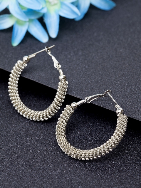 

Stoln Silver-Plated Circular Hoop Earrings