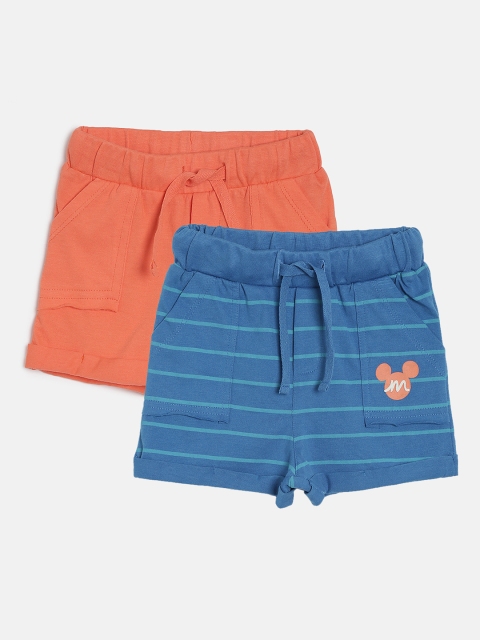 

YK Disney Boys Pack of 2 Regular Fit Regular Shorts, Orange