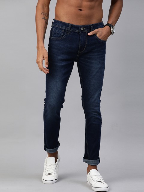 

Harvard Men Blue Skinny Fit Mid-Rise Clean Look Stretchable Jeans