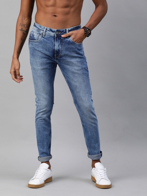 

Harvard Men Blue Skinny Fit Mid-Rise Clean Look Stretchable Jeans
