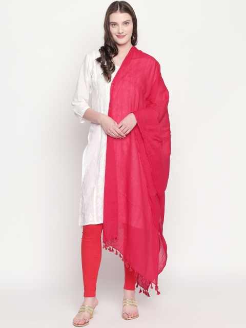 

RANGMANCH BY PANTALOONS Red Solid Dupatta