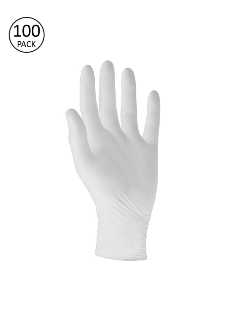 

Teakwood Leathers Unisex Pack Of 100 White Solid Surgical Disposable Hand Gloves