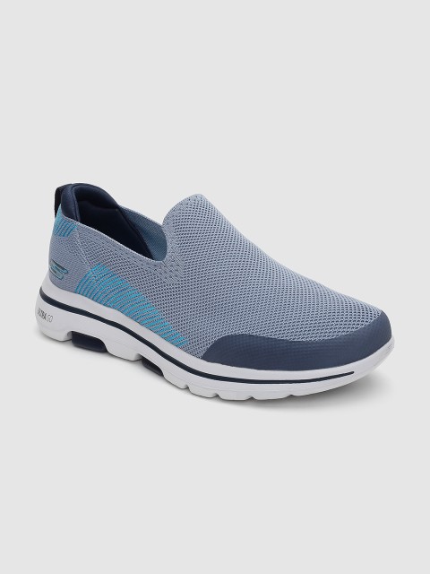 

Skechers Men Blue & Grey GO WALK 5-PRIZED Textile Walking Shoes