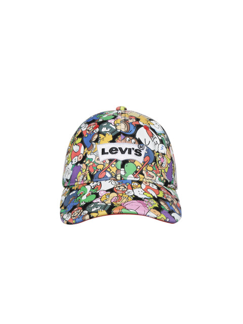 

Levis Men Multicoloured Printed Snapback Cap, Multi