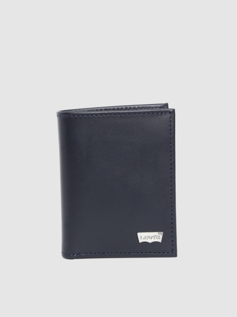 

Levis Men Blue Solid Leather Two Fold Wallet