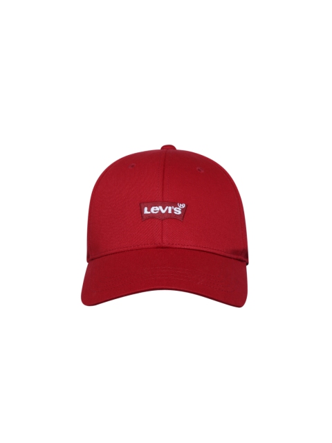 

Levis Men Red Solid Baseball Cap