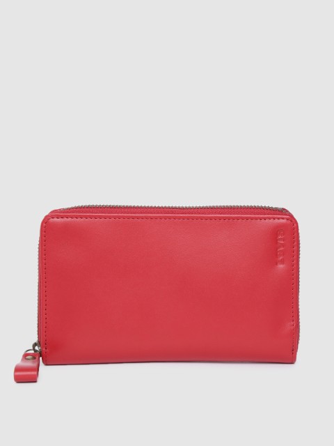 

Levis Men Red Solid Leather Passport Holder
