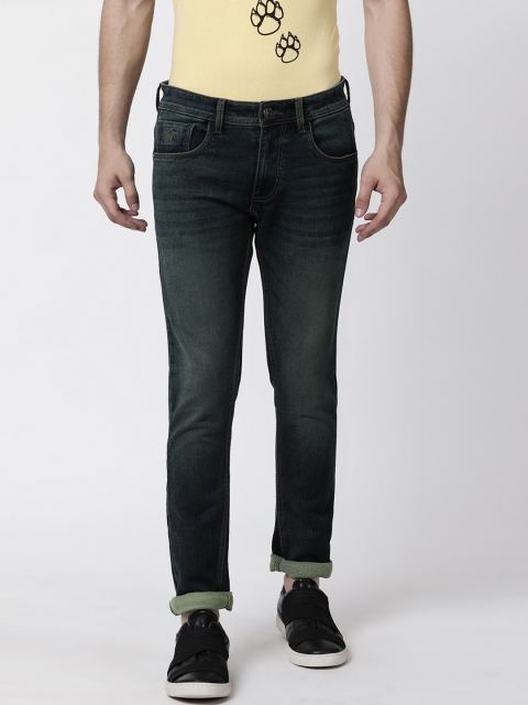 

RUG WOODS Men Grey Regular Fit Mid-Rise Clean Look Stretchable Jeans