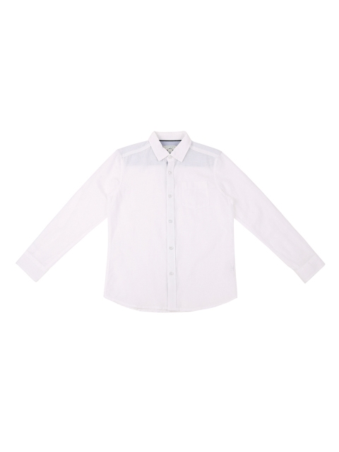 

Pantaloons Junior Boys White Regular Fit Solid Casual Shirt