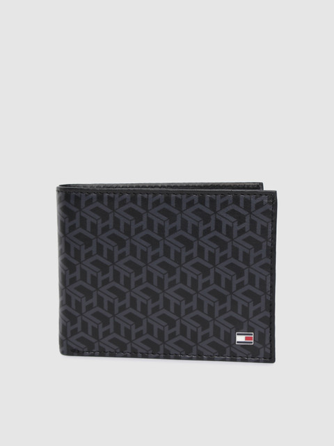 

Tommy Hilfiger Men Black Genuine Leather Two Fold Wallet
