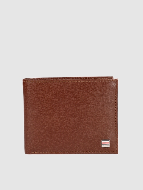 

Tommy Hilfiger Men Tan Textured Two Fold Wallet