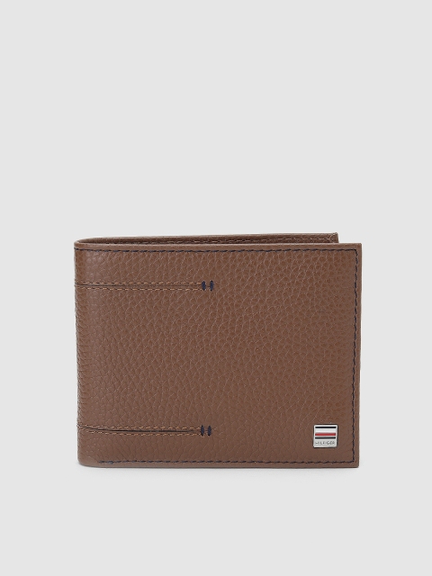 

Tommy Hilfiger Men Brown Solid Genuine Leather Two Fold Wallet