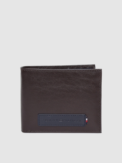 

Tommy Hilfiger Men Brown Genuine Leather Two Fold Wallet