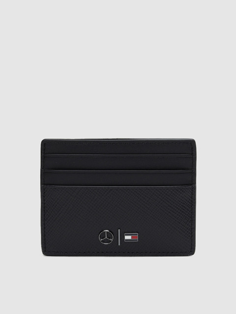 

Tommy Hilfiger Men Black Solid Leather Card Holder