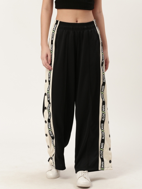 

Alcis Women Black Solid Track Pants