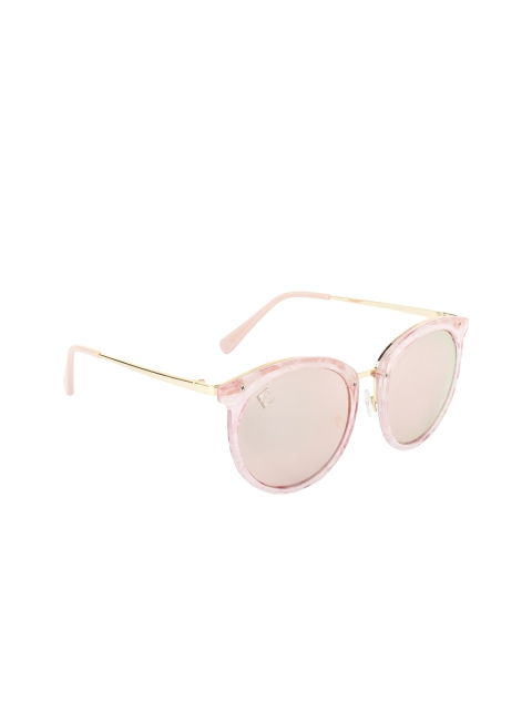 

Clark N Palmer Unisex Oval UV Protected Sunglasses CNP-4109-C3, Pink