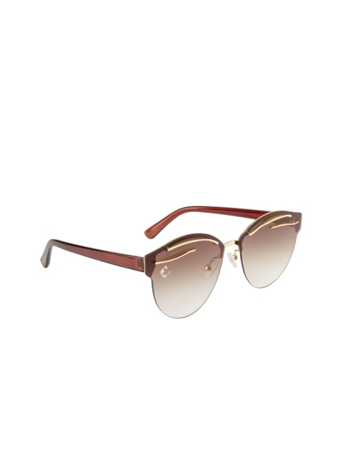 

Clark N Palmer Women Oval Sunglasses, Brown