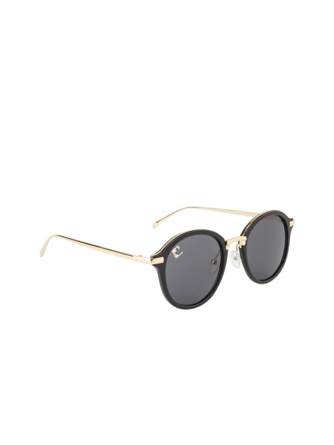 

Clark N Palmer Unisex Oval Sunglasses CNP-6127-C1, Black