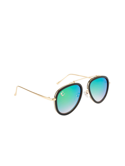 

Clark N Palmer Unisex Aviator Sunglasses CNP-1621-C4, Green