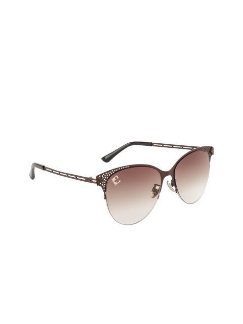 

Clark N Palmer Women UV Protected Cateye Sunglasses CNP-8809-C2, Brown