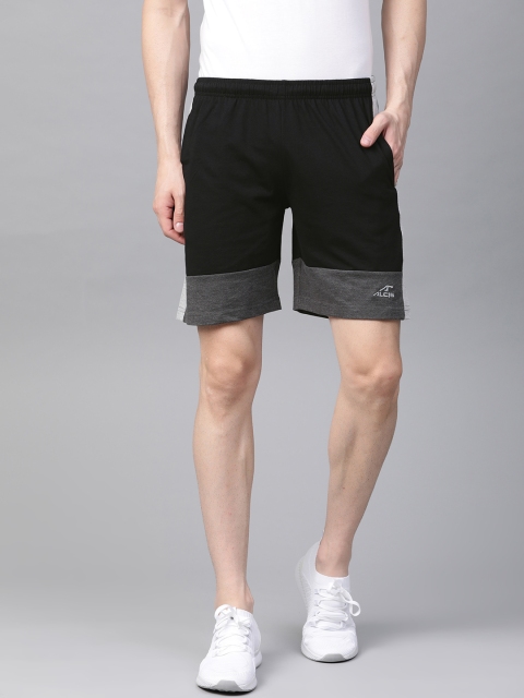 

Alcis Men Black Solid Regular Fit Sports Shorts