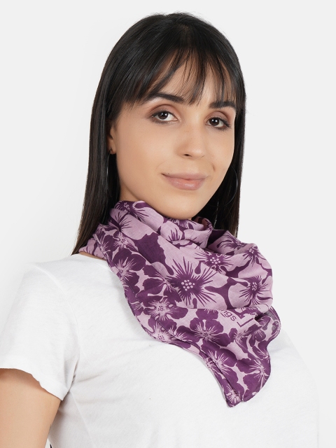 

Aditi Wasan Women Purple Printed Scarf