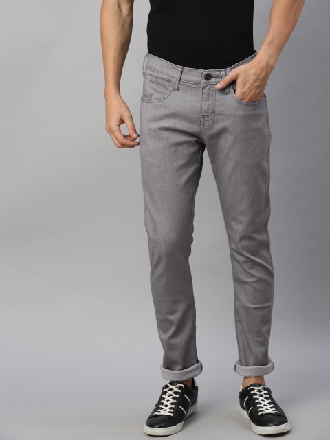 

Wrangler Men Grey Vegas Skinny Fit Low-Rise Clean Look Stretchable Jeans