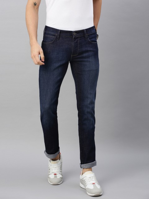 

Wrangler Men Blue Skanders Slim Fit Low-Rise Clean Look Stretchable Jeans
