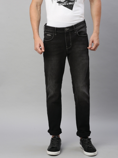 

Wrangler Men Black Slim Fit Low-Rise Clean Look Stretchable Jeans