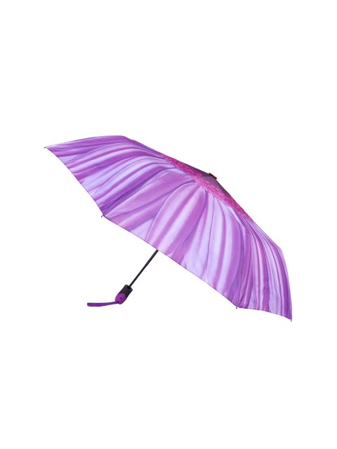 

FabSeasons Unisex Purple Floral Digital Printed 3 Fold Semi-Automatic Umbrella