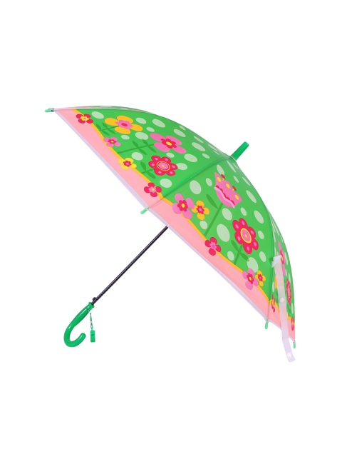

FabSeasons Unisex Kids Green & Pink Fancy 3D & Digital Printed Single Fold Stick Automatic Umbrella